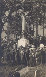 Unveilling of the Don Memorial. 1910. Post card print in the RBGE Library Archive