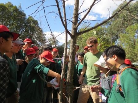 ...followed by lots of practical work in the afternoon at Kunming BG