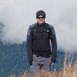 Dr Patrick Kuss in the Alps on fieldwork.