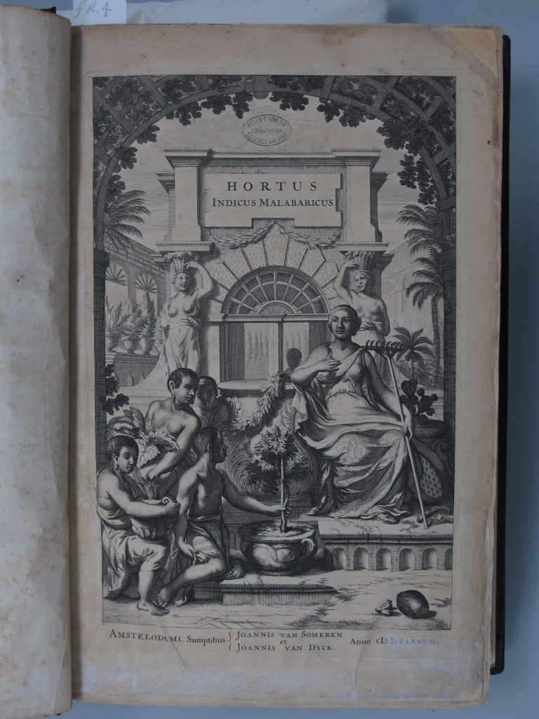 Frontus Piece of Volume I of Hortus Malabaricus