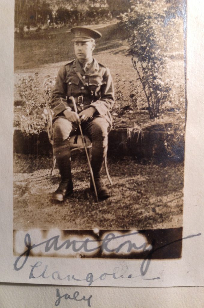 2nd Lieutenant John Anthony in Llangollan, August 1916.