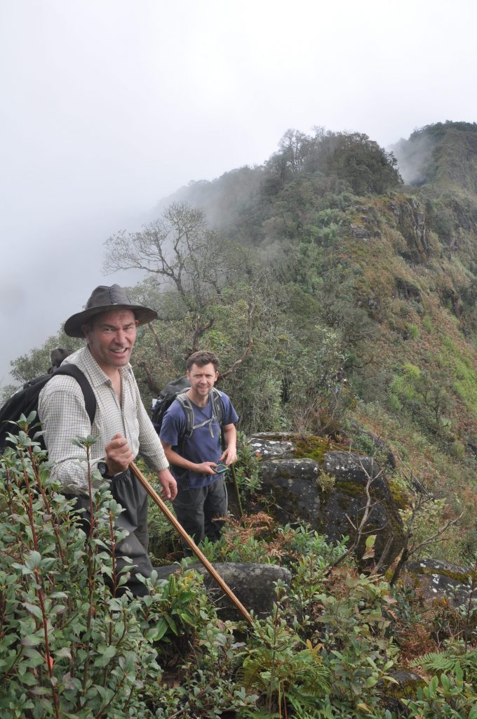 Richard and Andy take a break near the summit of Nhiu Co San