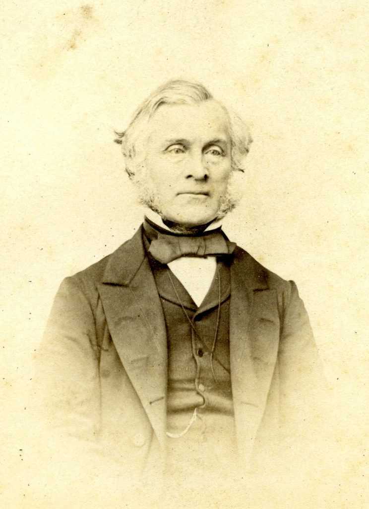 Photograph of William Brand taken in 1865. From the Botanical Society Club Album.