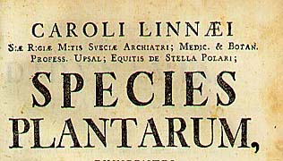 SpeciesPlantarum