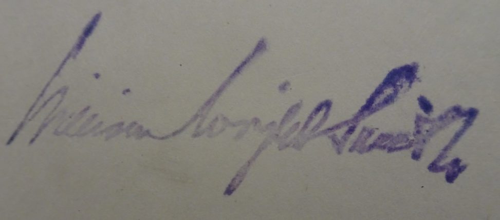 William Wright Smith stamped signature