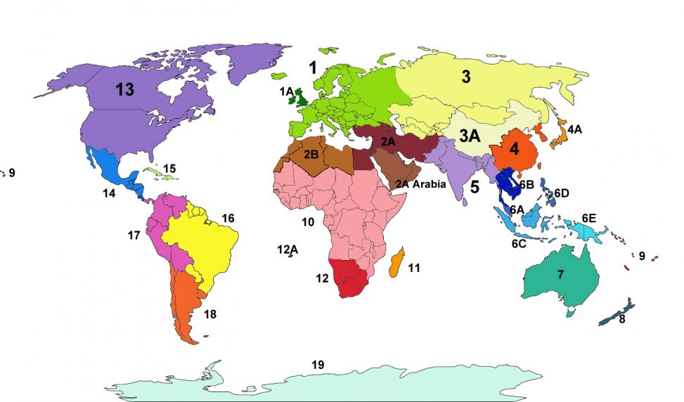 Herbarium Geographical regions