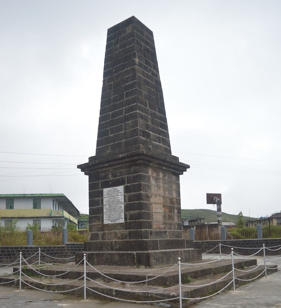 David Scotts monument at Cherrapunji
