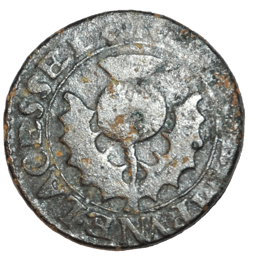 Scottish two pence 1642 63 cropped
